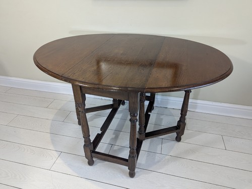 Drop leaf table solid oak - table,