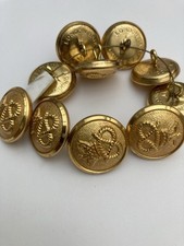 X10 Large Gilt Staffordshire Regiment Buttons 20mm London Badge & Button Company