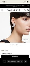 Swarovski large clip - swarovski, earrings