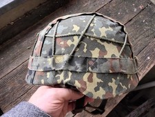 Genuine COMBAT HELMET - GERMAN ARMY - SIZE 55 - 57 KEVLAR KEVLAR HELMET with camouflage cover