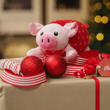 Zoon Plush Pig In Blanket PlayPal Dog Toy