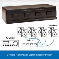4 Way Stereo Speaker Selector