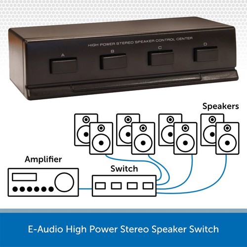 Way stereo speaker selector - stereo,