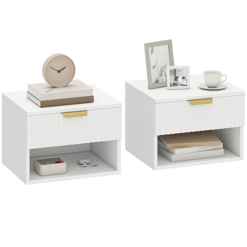 Homcom floating nightstands - floating,