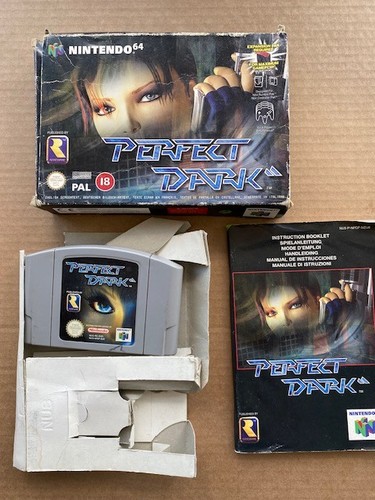 N64 perfect dark game boxed - n64,