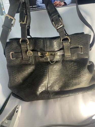 Reiss black leather - reiss,