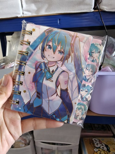 Hatsune miku lined notebook - miku,