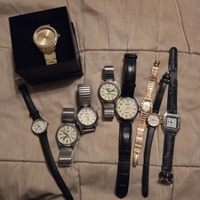 X 9 Joblot Watches Vintage