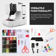 Electronic Sewing Machine 38 Stitches Computerized & Extension Table Household