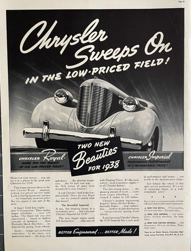 1937 chrysler print - 1937,