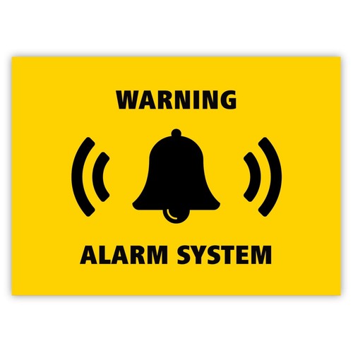 Alarm system stickers - alarm,