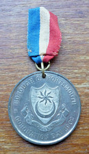 Antique 1902 Coronation Day Medal for Portsmouth. Edward VII & Queen Alexandra.