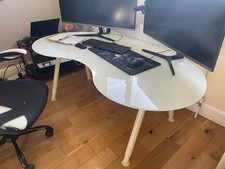 Large Glass Desk Modern