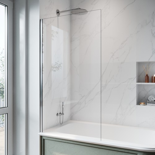 Bath shower screen polished - bath,