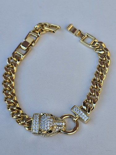 Gold plated chunky panther - gold,