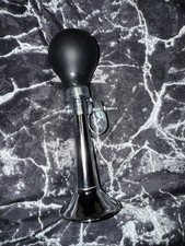 Roadster 81497c Vintage Bicycle Horn - Black/Silver