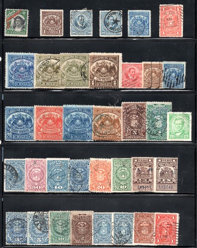Chile stamps lot telegrafos - stamps, e
