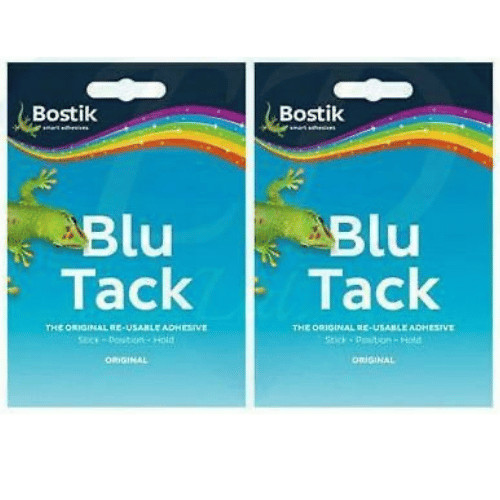 Blu tack sticky usable blue - blu,
