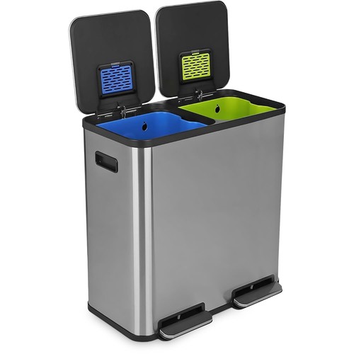 Dual compartment kitchen trash - dual,