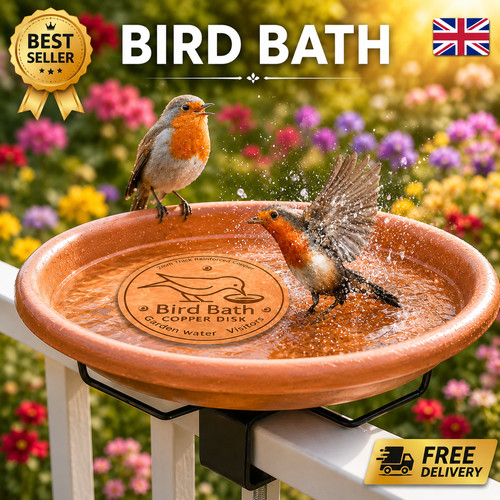 Bird bath copper disk for - bird,