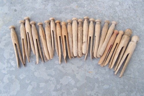 Vintage lot wooden dolly - lot,