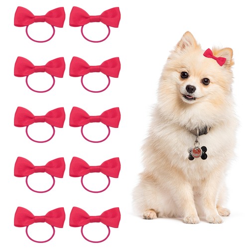 Cute dog hair bows - hair, with