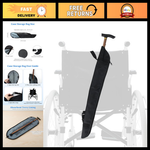 Adjustable cane storage - cane, bag