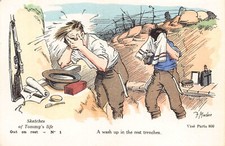 POSTCARD COMIC WWI MILITARY