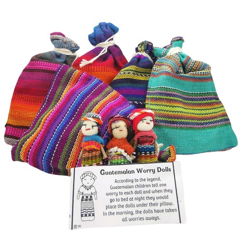 Large guatemalan worry dolls - 3,