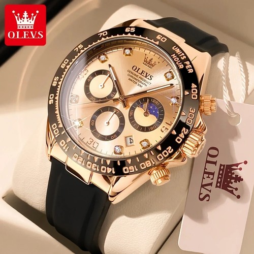 Olevs mens chronograph luxury - olevs,