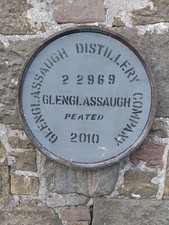 Rare 2010 Glenglassaugh Whisky Barrel lid end 22"- end hoop Braced ready to hang