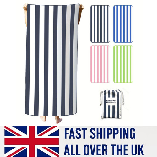 Large beach towel striped - beach,