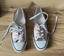 Womens Metallic Pink Converse