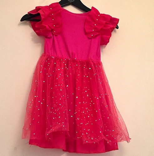 Girls pink fit flare tulle - pink,