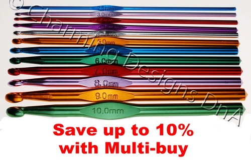 15cm aluminium crochet hook - 15cm,