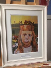 PETER BLAKE FRAMED PRINT SIGNED ALICE IN WONDERLAND
