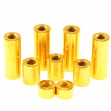 M2 Brass Round Spacers Female