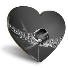 Heart MDF Coasters - BW -