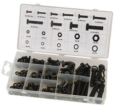 240 Piece Nuts And Bolts Set Assortment Of M3, M4, M5, M6, M8 & M10 Bolts & Nuts