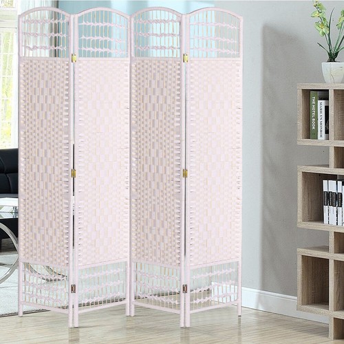 White handmade weave privacy - handmade,