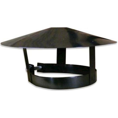 Chimney clamp rain hat - chimney, 9"