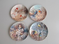 Coalport Frosty Mornings Birds Limited Edition Collectors Plates. Set of 4
