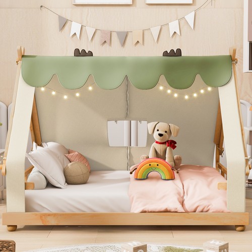 Full size house bed with - house,