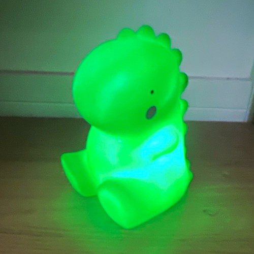 Green dinosaur led touch night - green,