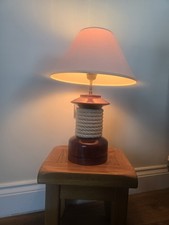 Nautical table lamp wooden