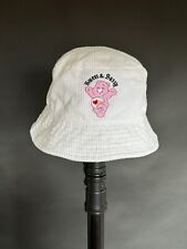 Women's Carebears Bucket Hat Sweet and Sassy Divided H&M Size XS Corduroy White