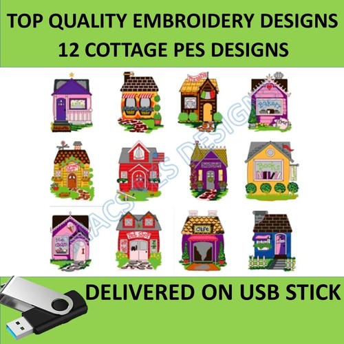 Cottage pes designs usb - cottage, on
