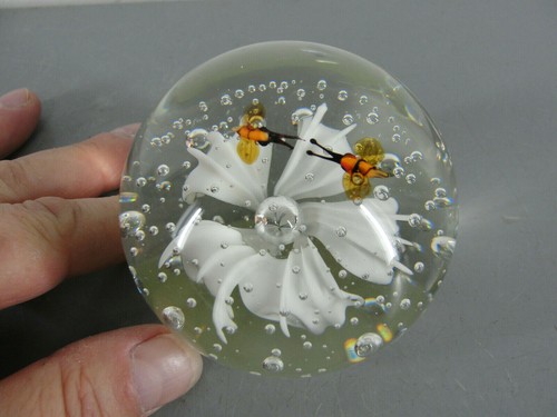 Art glass paperweight - glass, 💮