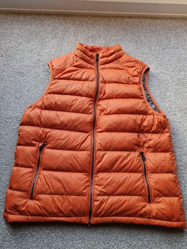 Mens gilet large orange - m&s,