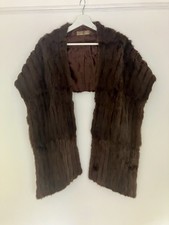 Vintage Real Mink Fur Stole Shoulder Wrap